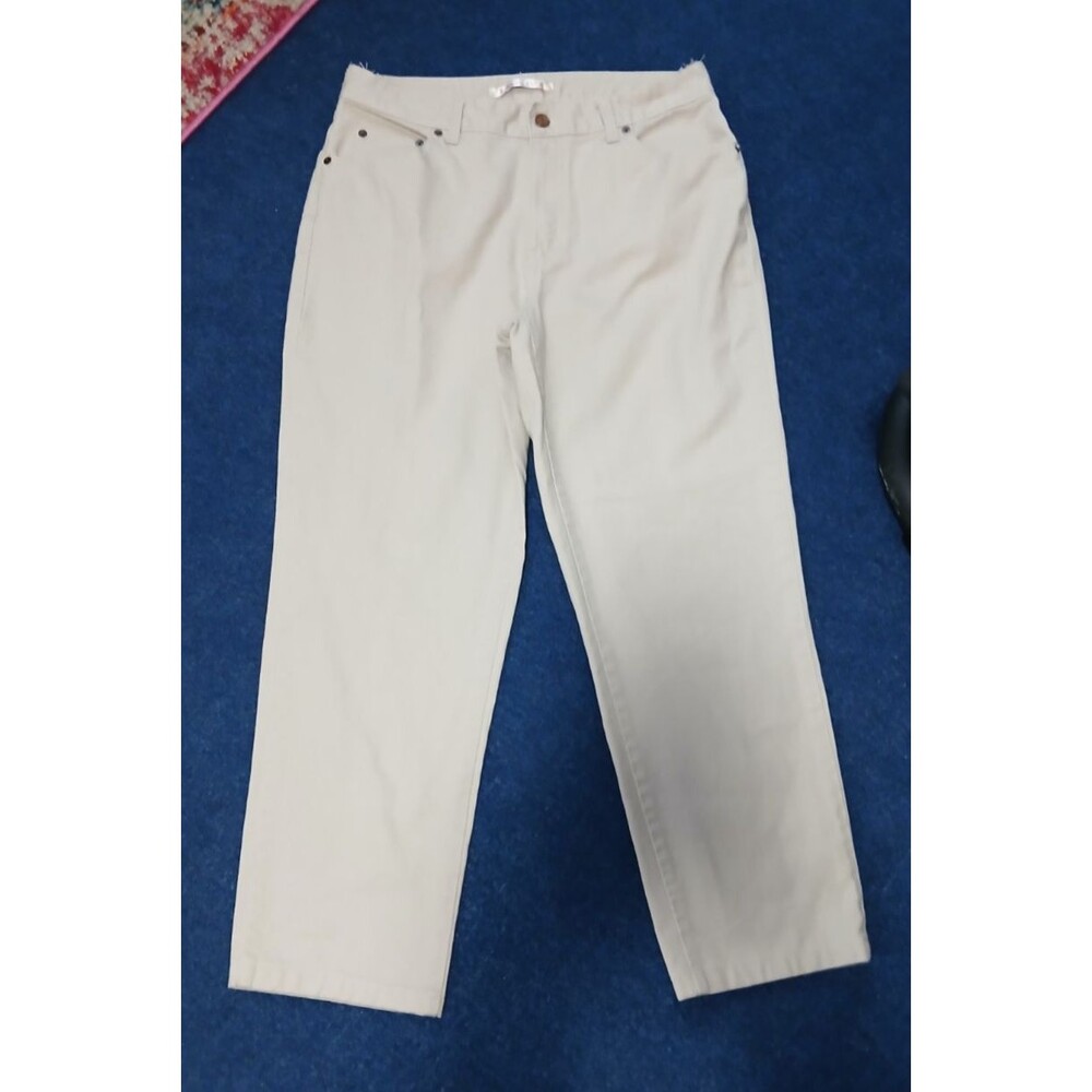 Vintage Bill Blass  Jeans Wear Very Light Beige Easy Fit Jeans 10